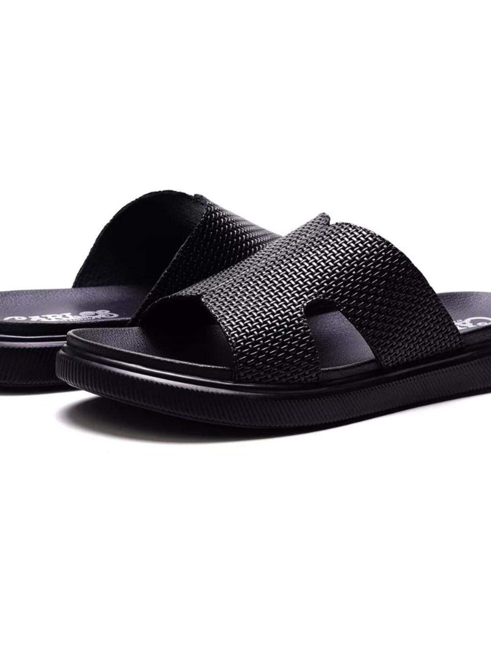 New Carlos Santana Men's Cosmic Sandals Genuine Leather Slides Shoes Premium 8.5